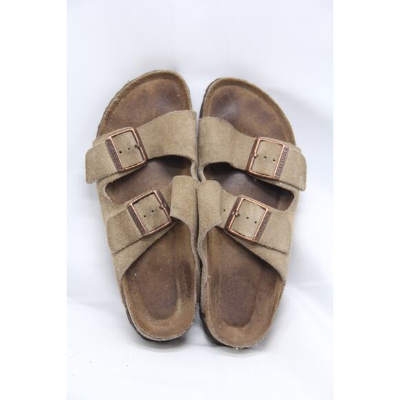Birkenstock Arizona Sandals Women's EU36 5-5.5 Brown Suede Soft Footbed Slip-on - Picture 5 of 6